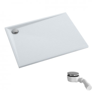 Schedpol Etrusco White Stone brodzik prostokątny 80x90 cm 3.472/B/ST