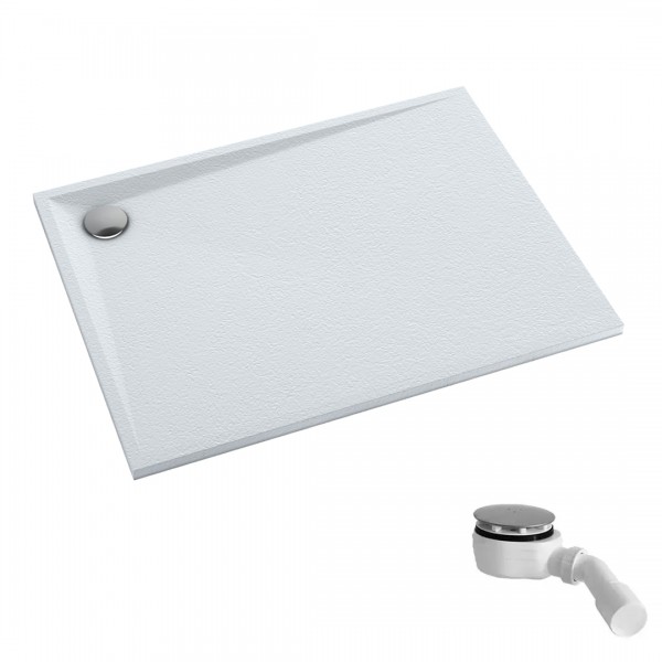Schedpol Etrusco White Stone brodzik prostokątny 80x90 cm 3.472/B/ST