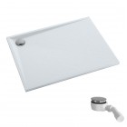 Schedpol Etrusco White Stone brodzik prostokątny 80x90 cm 3.472/B/ST