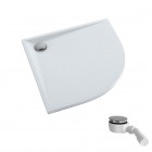 Schedpol Etrusco White Stone brodzik półokrągły 80x80 cm 3.463/B/ST