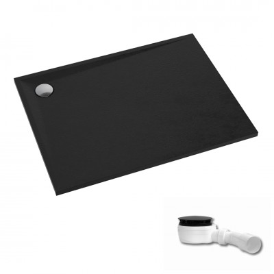 Schedpol Etrusco Black Stone brodzik prostokątny 70x80 cm 3.468/C/ST