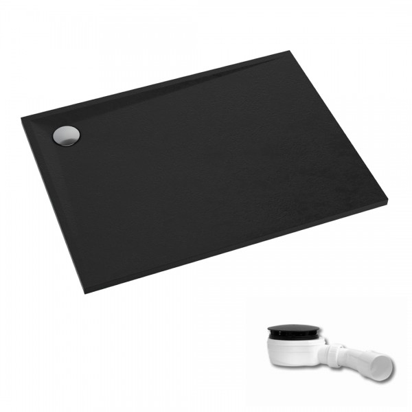 Schedpol Etrusco Black Stone brodzik prostokątny 70x80 cm 3.468/C/ST