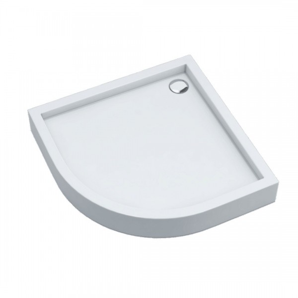 Schedpol Medium brodzik półokrągły 80x80 cm biały 3.4733