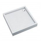 Schedpol Medium brodzik kwadratowy 80x80 cm biały kamień 3.4730/B/ST