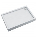 Schedpol Medium brodzik prostokątny 80x100 cm biały kamień 3.4736/B/ST