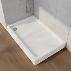 Schedpol Medium brodzik prostokątny 80x100 cm biały kamień 3.4736/B/ST