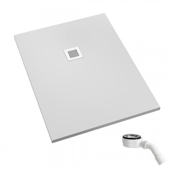 Schedpol Kalait Smooth White brodzik prostokątny 90x100 cm 33115-M2