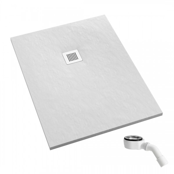 Schedpol Kalait White Stone brodzik prostokątny 70x90 cm 33133/B/ST-M2
