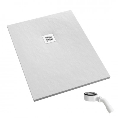 Schedpol Kalait White Stone brodzik prostokątny 70x100 cm 33134/B/ST-M2