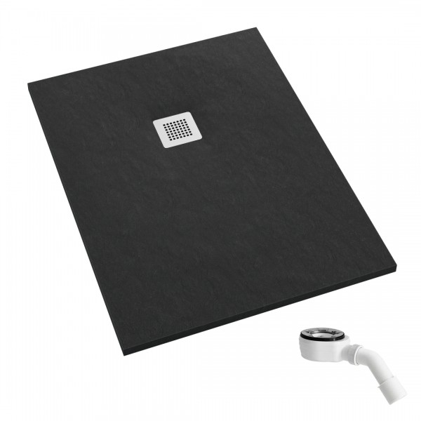Schedpol Kalait Black Stone brodzik prostokątny 80x160 cm 33112/C/ST-M2