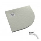 Schedpol Kalait Cement Stone brodzik półokrągły 90x90 cm 33104/CT/ST-M2