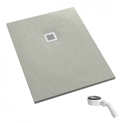 Schedpol Kalait Cement Stone brodzik prostokątny 90x100 cm 33115/CT/ST-M2