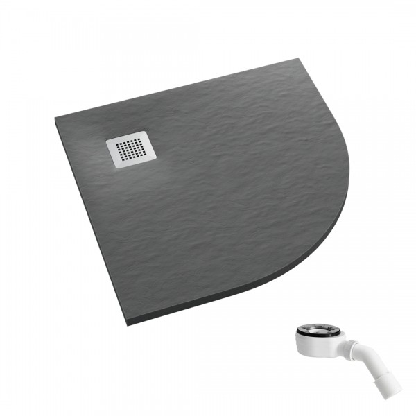 Schedpol Kalait Grey Stone brodzik półokrągły 90x90 cm 33104/S/ST-M2