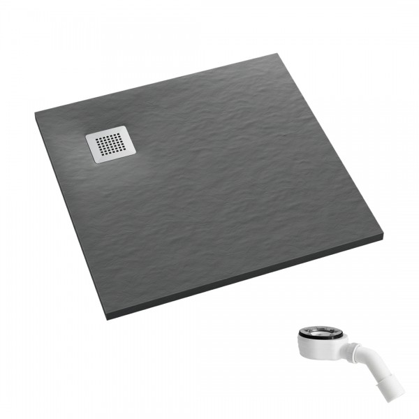 Schedpol Kalait Grey Stone brodzik kwadratowy 80x80 cm 33100/S/ST-M2