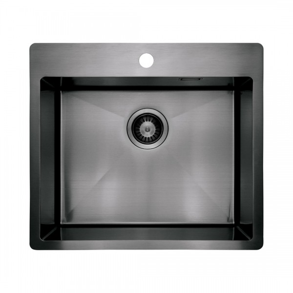 Deante Olfato zlewozmywak stalowy 55x50,5 cm titanium ZPO_D10B