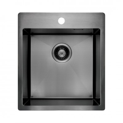 Deante Olfato zlewozmywak stalowy 45x50,5 cm titanium ZPO_D10A