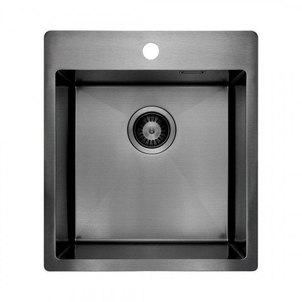 Deante Olfato zlewozmywak stalowy 45x50,5 cm titanium ZPO_D10A