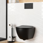 Deante przycisk spłukujący Slim do stelaży WC czarny mat CST N51P