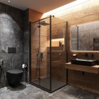 Deante przycisk spłukujący Slim do stelaży WC czarny mat CST N51P