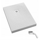 Schedpol New Horizons White Stone brodzik prostokątny 90x120 cm 33317/B/ST-M2