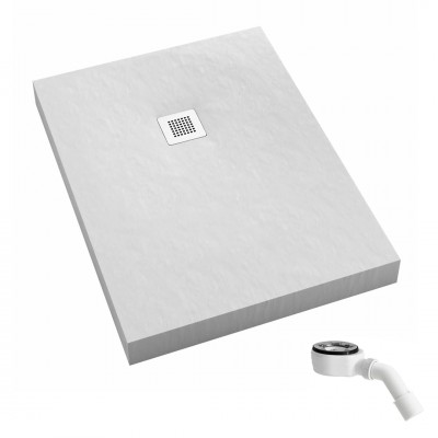 Schedpol New Horizons White Stone brodzik prostokątny 70x100 cm 33334/B/ST-M2