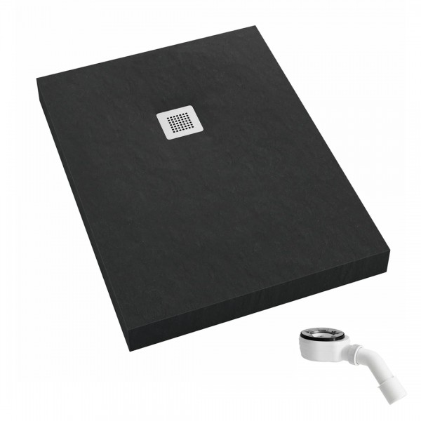 Schedpol New Horizons Black Stone brodzik prostokątny 90x120 cm 33317/C/ST-M2