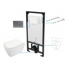 Deante Hiacynt New zestaw 6w1 przycisk titanium CDYT6ZPW