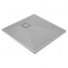 Deante Correo brodzik kwadratowy 80 cm szary metalik KQR_S42B