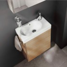 Roca Mini zestaw łazienkowy szafka + umywalka 45x25 cm dąb tekstura A855873155