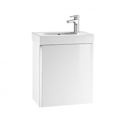 Roca Mini zestaw łazienkowy szafka + umywalka 45x25 cm biały połysk A855873806