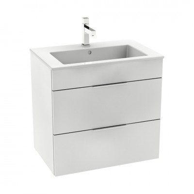 Roca Suit zestaw łazienkowy szafka + umywalka 65x43 cm biały połysk A851180806