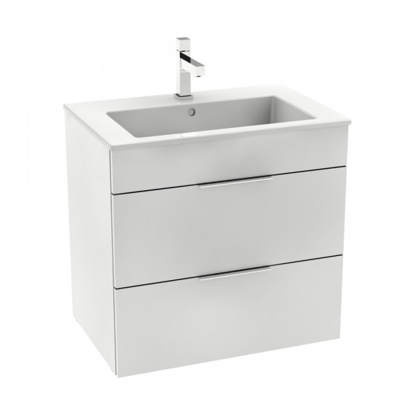 Roca Suit zestaw łazienkowy szafka + umywalka 65x43 cm biały połysk A851180806