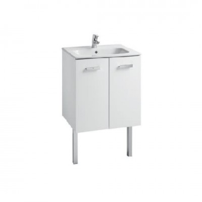 Roca Victoria Basic Unik zestaw łazienkowy 60 cm z drzwiami biały połysk A855883806