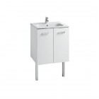Roca Victoria Basic Unik zestaw łazienkowy 60 cm z drzwiami biały połysk A855883806
