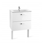 Roca Victoria Basic Unik zestaw łazienkowy 60 cm z szufladami biały połysk A855884806