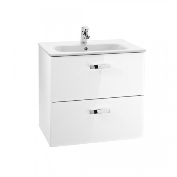 Roca Victoria Basic Unik zestaw łazienkowy 60 cm z szufladami biały połysk A855884806