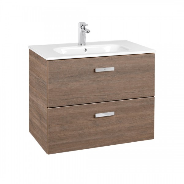 Roca Victoria Basic Unik zestaw łazienkowy 70 cm z szufladami cedr A855853423
