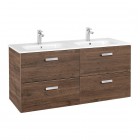 Roca Victoria Basic Unik zestaw łazienkowy 120 cm z szufladami cedr A855850423