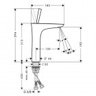 Hansgrohe Pura Vida bateria umywalkowa 200