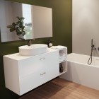 Roca Victoria Basic Modular szafka łazienkowa 100 cm z szufladami biały połysk A856681806