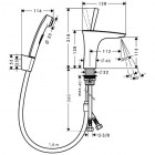 Hansgrohe Pura Vida zestaw Bidette