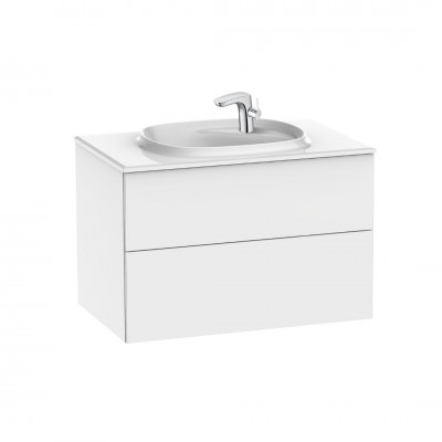 Roca Beyond Unik zestaw łazienkowy 80 cm z 2 szufladami biały połysk A851357806