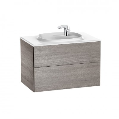 Roca Beyond Unik zestaw łazienkowy 80 cm z 2 szufladami dąb A851357402