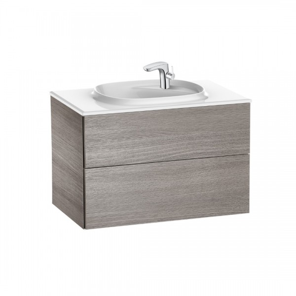 Roca Beyond Unik zestaw łazienkowy 80 cm z 2 szufladami dąb A851357402
