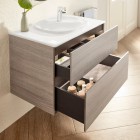 Roca Beyond Unik zestaw łazienkowy 100 cm z 2 szufladami dąb A851358402