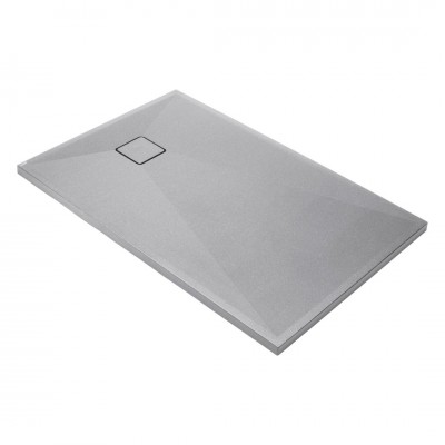 Deante Correo brodzik prostokątny 100x70 cm szary metalik KQR_S75B