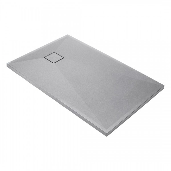 Deante Correo brodzik prostokątny 120x70 cm szary metalik KQR_S73B