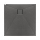 Deante Correo brodzik kwadratowy 80 cm antracyt metalik KQR_T42B