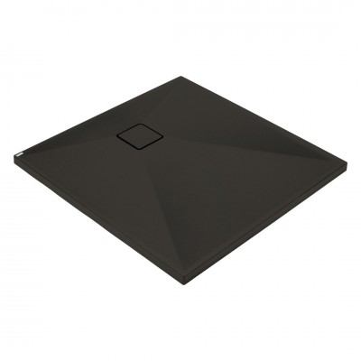 Deante Correo brodzik kwadratowy 80 cm czarny mat KQR_N42B