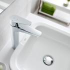 Roca Atlas bateria umywalkowa wysoka Cold Start bez korka chrom A5A3790C00